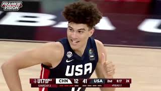 USA vs China  FIBA U17  7224 [upl. by Ennirroc]