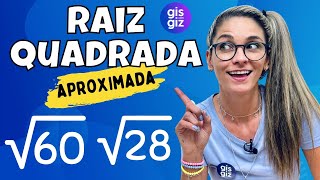 RAIZ QUADRADA NÃO EXATA \Prof Gis [upl. by Ynnal]