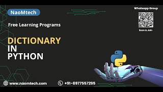 36 Python tutorial For Beginners  Dictionary Class  Methods  Programs [upl. by Sherborn898]