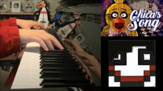 Five Nights At Freddys  CHICAS SONG  iTownGamePlay Piano Cover by Amosdoll [upl. by Ymled]