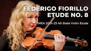 Texas 20242025 All State Violin Etude  Federigo Fiorillo No 8 [upl. by Bethezel]