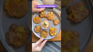 Crispy smashed potato in airfryer🤩recipe airfryer potatorecipe easyrecipe airfryerrecipes [upl. by Notsuh]