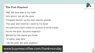 The Pink Elephant  Cherry Poppin Daddies  Lyrics [upl. by Nadia378]