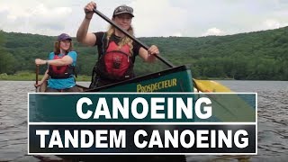 How to Paddle a Tandem Canoe  Tandem Canoeing Essentials [upl. by Labana]