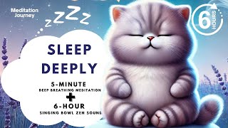 5Minute Deep Breathing  6Hour Zen Sounds for Restful Sleep [upl. by Sardse226]