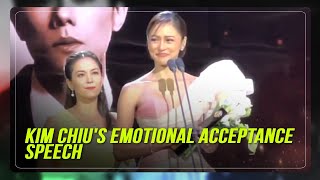 Kim Chiu turns emotional in speech at Seoul International Drama Awards [upl. by Ujawernalo]