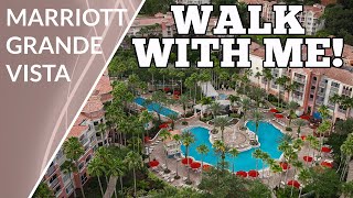 Marriott Grande Vista Orlando Florida  FULL RESORT WALKTHROUGH [upl. by Lehrer]