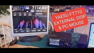 YAESU FT710 External Monitor and PC Mouse Control [upl. by Eilagam]