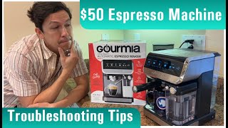 50 Gourmia Espresso Maker Part 2 Troubleshooting Tips [upl. by Inaej634]