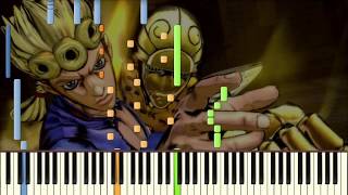 JoJos Bizzare Adventure Piano Transcription Fighting Gold [upl. by Hadrian]