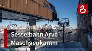 Sesselbahn Arve  Maschgenkamm Flumserberg [upl. by Cirda435]