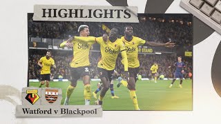 Watford 20 Blackpool  Highlights [upl. by Ainoval]