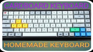 Computer Keyboard  How To Make Keyboard With Cardboard  School Projects  DIY At Home  Peehu [upl. by Nylia]