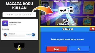 TÜM OYUNCULARA BEDAVA ÖDÜL VEREN YENİ LİNK  MAĞAZA KODU İLE BRAWL PASS ALDIM   Brawl Stars [upl. by Anemaj231]