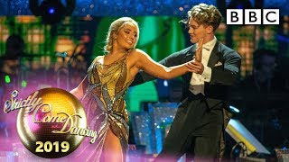 Saffron Barker and AJ Foxtrot to Theme From New York New York  Week 5  BBC Strictly 2019 [upl. by Convery179]