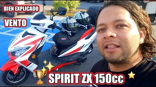 VENTO SPIRIT ZX 150 CC y 170 CC 🛵❤️ MOTONETAS VENTO 🏍 SCOOTERS VENTO MOTORCYCLE USA [upl. by Torrin827]