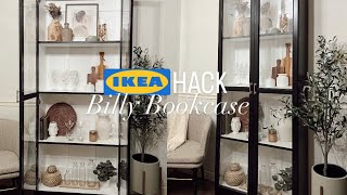 IKEA HACK  DIY Billy Bookcase  display cabinet [upl. by Nuzzi]