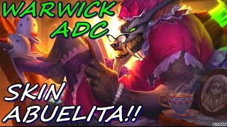 WARWICK ADC SKIN ABUELITA ADORABLE RIOT TENEIS UN PROBLEMILLA XD [upl. by Pufahl]