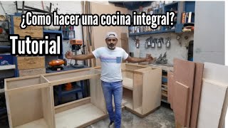 tutorial ¿como se hace una cocina integral estructuracion [upl. by Assenay]