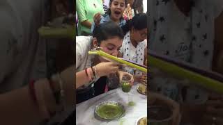 Arzeen eating 24 Golgappas in 1 minute The Golgappa Queen golgappa panipuri [upl. by Anaira]