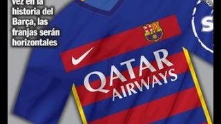 Nuevo kits quotUniformequot del FC Barcelona 201516 PES 2015 [upl. by Ylimme914]