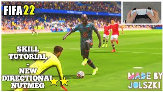 FIFA 22  NEUER TRICK  NEW DIRECTIONAL NUTMEG Skill Tutorial Deutsch mit Handcam [upl. by Dickens5]