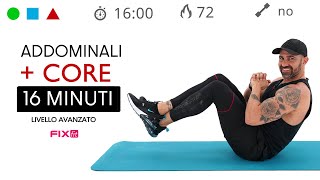 Esercizi Per Addominali E Core Stability Allenamento Veloce Avanzato [upl. by Catherin574]