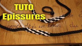 15Epissures et réparation sur cordage 3 torons Matelotage TUTO VoilierLa Désirade [upl. by Paschasia788]