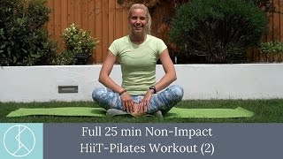 NonImpact HiiTPilates Workout Part Two [upl. by Kcirdnekel]