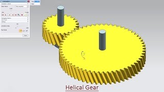 Helical Gear  Motion Simulation Video TutorialSiemens NX [upl. by Teyut91]