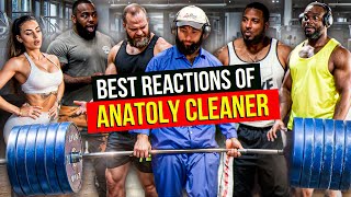 BEST REACTIONS of ANATOLY CLEANER  Elite Powerlifter Pretended to be a CLEANER in Gym Prank [upl. by Rebecca90]