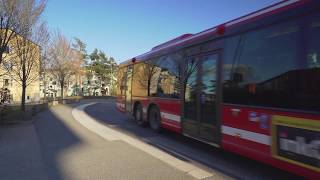 Sweden Stockholm bus 835 ride from Haninge Centrum to Jordbro Station [upl. by Bywaters810]