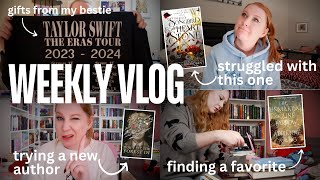 reading an anticipated release discovering a new author amp finding a favorite book 💫  WEEKLY VLOG [upl. by Patten]