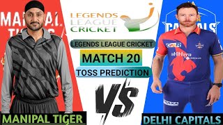 INDIA CAPITALS VS MANIPAL TIGER ICC LEGENDS LEAGUE CRICKET 2024 20th TOSS PREDICTION  IND CAP VS MT [upl. by Northey]