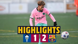 ⚽ HIGHLIGHTS  Alcoyano 12 Barça B  Konrad hands blaugranes important win 💪🔥 [upl. by Epner806]