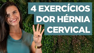 4 MELHORES EXERCÍCIOS para aliviar dor NA HÉRNIA DE DISCO CERVICAL [upl. by Rickart]