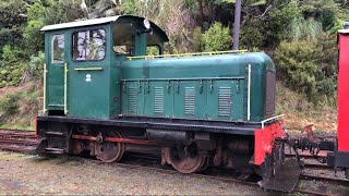 Drewry Car Co 402 at Pukemiro yard BTC Glen Afton Line 4K [upl. by Meingolda]