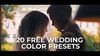 20 FREE Cinematic Wedding Color Presets for Premiere Pro [upl. by Neerihs327]