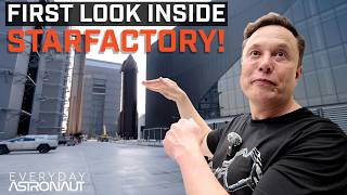 First Look Inside SpaceXs Starfactory w Elon Musk [upl. by Leontina731]