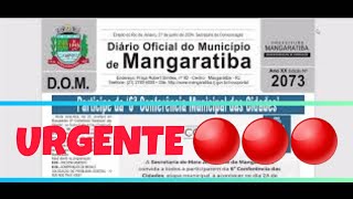 URGENTE Mangaratiba  RJ  PROCESSO SELETIVO [upl. by Petrine569]