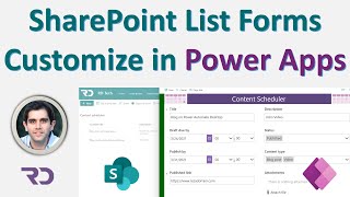 How to Customize SharePoint list forms with Power Apps  Beginners Tutorial [upl. by Hadrian]