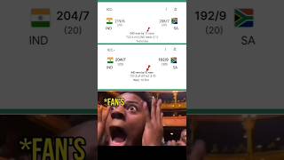 ICCT20 MACTH3 IND Vs SA INDIA Win By 11 Runs indiavssouthafrica shorviral [upl. by Gio]