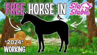 HOW TO GET A FREE HORSE IN STAR STABLE 2024 WORKING [upl. by Juback128]