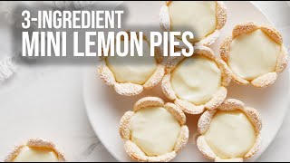 3Ingredient Mini Lemon Pies [upl. by Surtimed497]