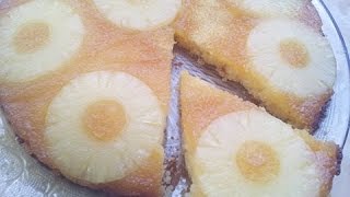 كيكة الأناناس خفيفة و رائعة Gâteau à lananas caramelisé من قناة Aya Acil TV [upl. by Atinej]