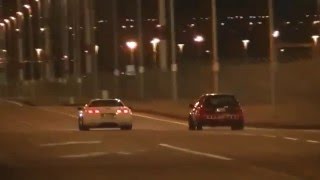 C5 Corvette vs Turbo Civic Hatchback [upl. by Otaner]