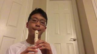 Spongebob Krusty Krab song on recorder [upl. by Rayford]