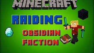 Minecraft Raiding an OBSIDIAN FACTION Protection Books DIAMONDS [upl. by Jephthah957]