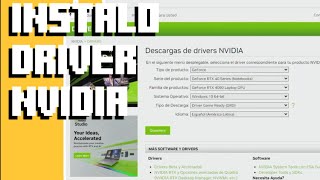 Instalo el driver de mi Tarjeta Gráfica RTX 4060 [upl. by Eelessej]