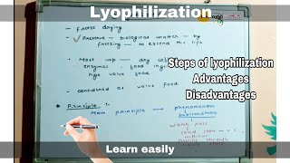 Lyophilization in hindi ll biology ll [upl. by Eicats761]